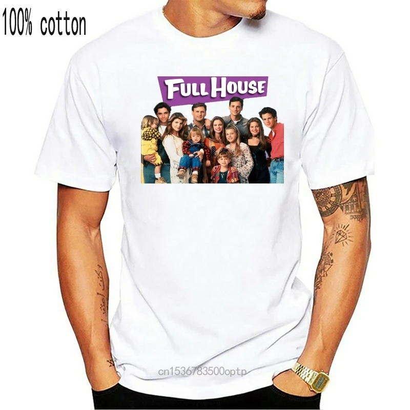 Full House V5 Tv Serialas Plakatas Marškinėlius (Baltos spalvos) Visi Dydžiai S-5Xl