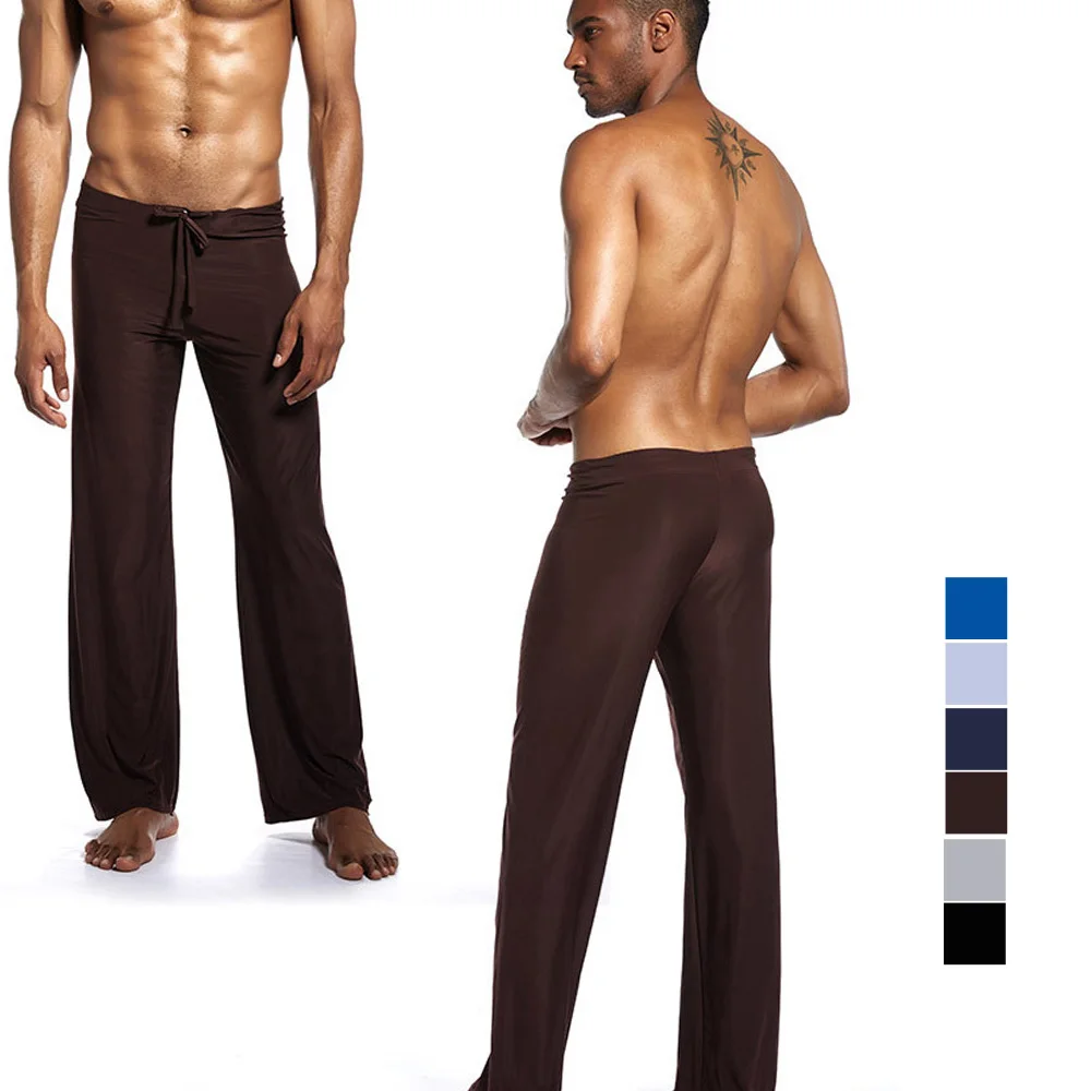 Prekės Kelnės Vyrai Pyjama Šokių Kelnės Haremo Sweatpants Miego moteriškos sportinės kelnės Laisvalaikio Kelnės Lounge Kelnes Minkštas, Šilkinis Kelnės
