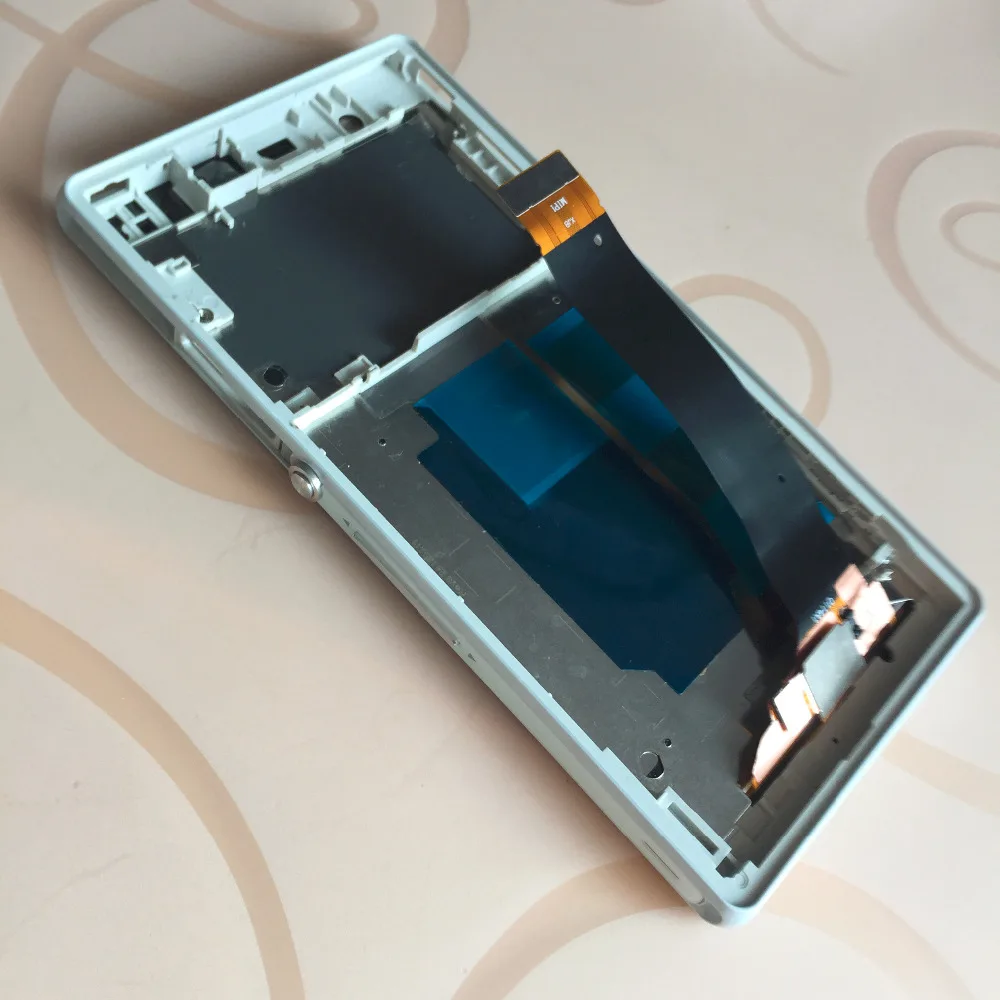 Sony Xperia Z L36H L36i C6606 C6603 C6602 C660X C6601 Jutiklinis Ekranas skaitmeninis keitiklis + LCD Ekranas komplektuojami Su Rėmo + Nemokamas Įrankiai