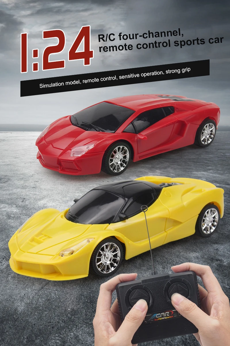 Žaislo Modelis Naujas 1:24 Elektriniai Vaikai Įkrovimo Keturi Būdas Nuotolinio Valdymo Transporto Priemonių Nuotolinio Valdymo Žaislai, Automobiliai