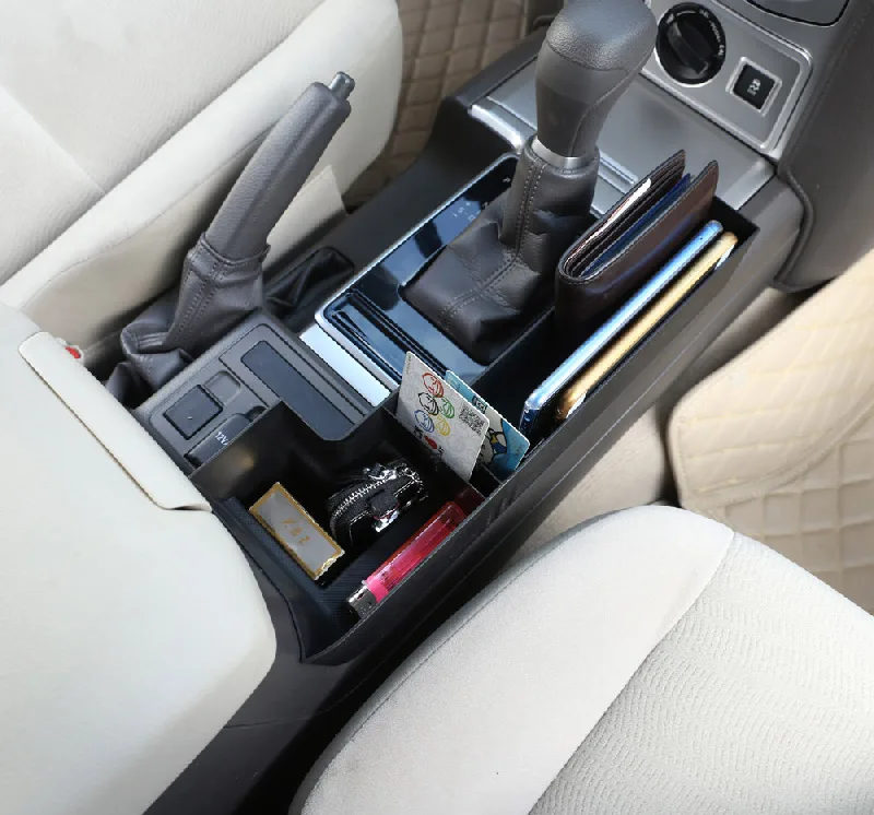 Toyota Land Cruiser Prado FJ150 150 2010-2018 m. Plastikiniai Automobilio Centrinėje Konsolėje Daugiafunkcį Laikymo Dėžutė, Telefono Dėklas Priedų
