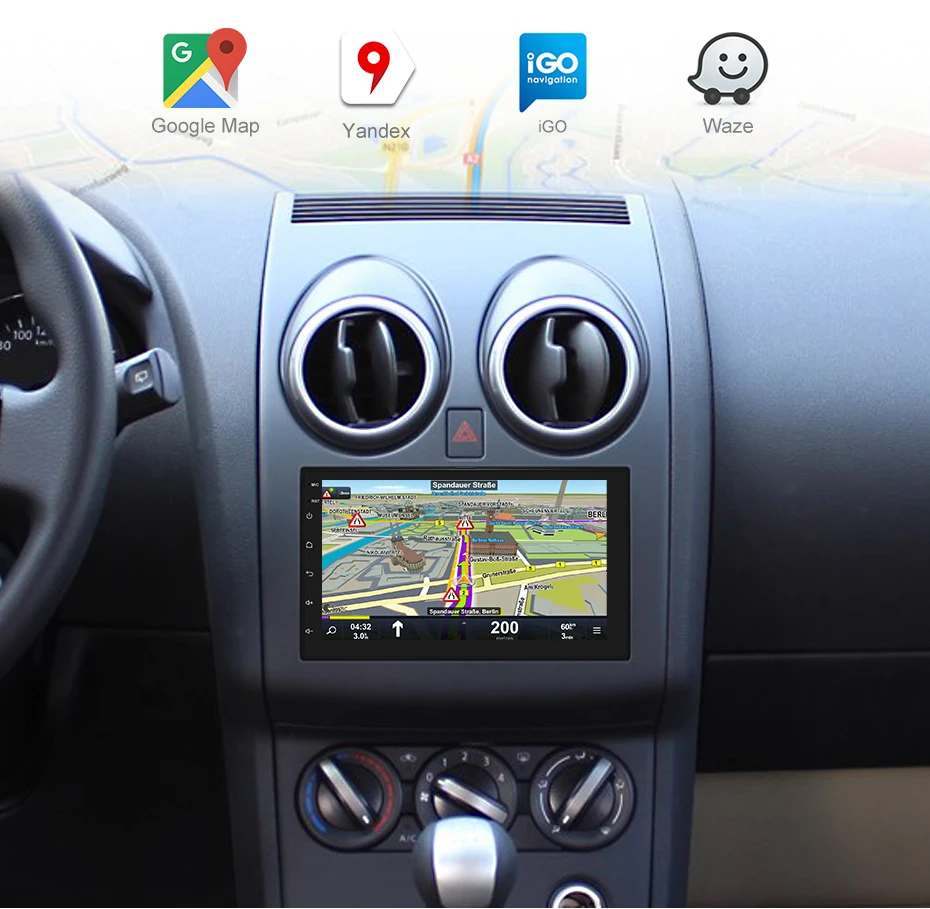 Naujas Android 2Din Automobilio radijo Multimedijos Grotuvą su GPS WIFI BT Veidrodis Nuorodą Universalus 