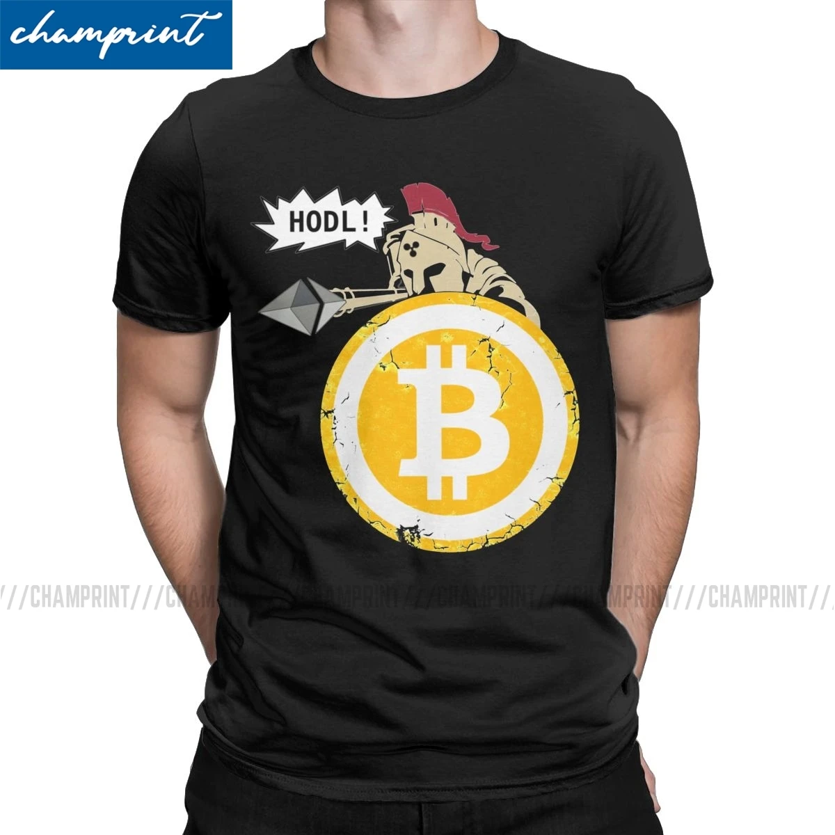 Atsitiktinis Hodl Jūsų Cryptos T-Marškinėliai Vyrams Apvalios Apykaklės Marškinėliai Bitcoin Cryptocurrency Btc Blockchain Geek Tees Spausdinti Drabužiai