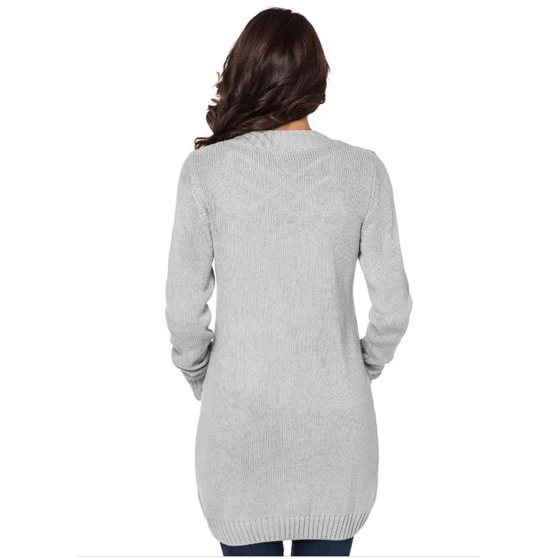 Žiemos megzti megztinis Naujas Europos ir Amerikos pilka juoda pliuso storas prarasti ilgomis rankovėmis megztiniai megztinis megztinis feminina LR343
