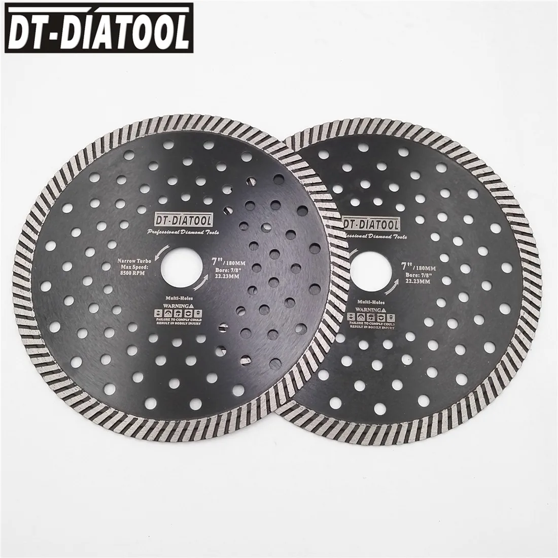 DT-DIATOOL 2vnt Deimantinio Disko Siauras Turbo Multi Skylę pjauti pjovimo diskas Dia 105mm 115mm 125mm 180mm 230mm Šlifavimo ratas