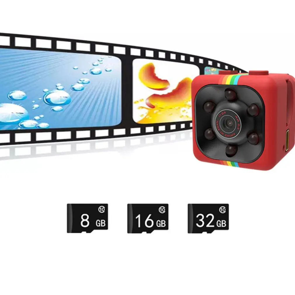 SQ11 Mini Kamera, Kamera HD 1080P 720P Sporto Mini Infraraudonųjų spindulių Arti Vizija Judesio Jutiklis Mažas Web Cam, skirtą 