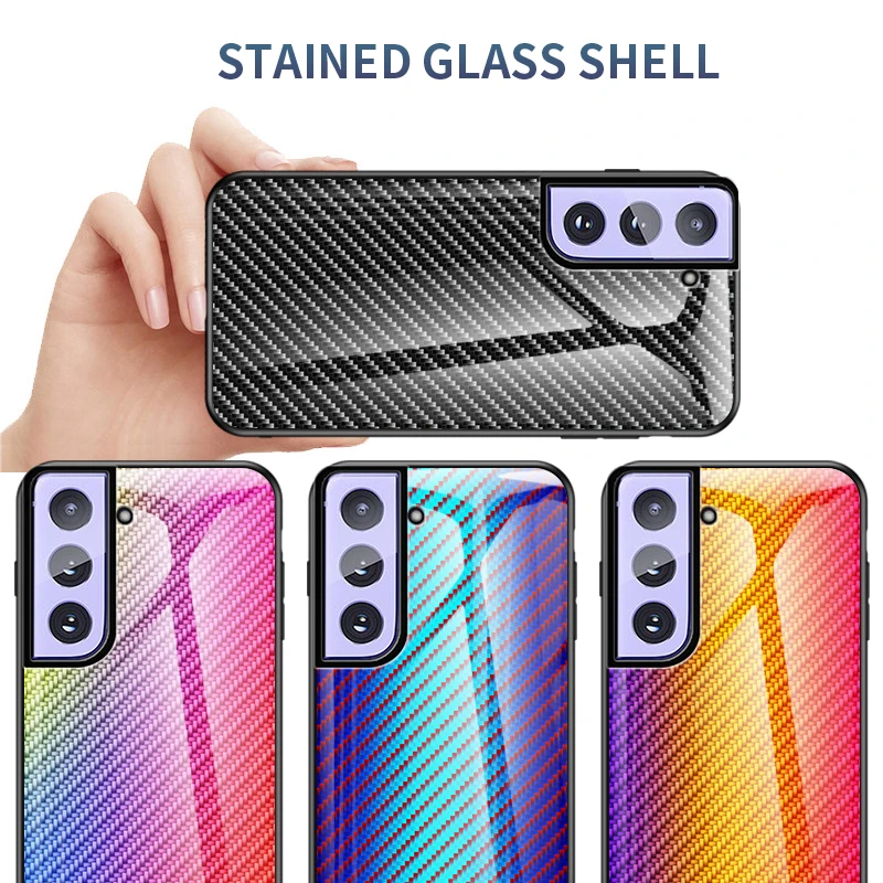 Samsung Galaxy S21 Plus Atveju Anglies Pluošto modelis Grūdintas Stiklas Telefono Dangtelį Samsung S21 Ultra 5G Coques