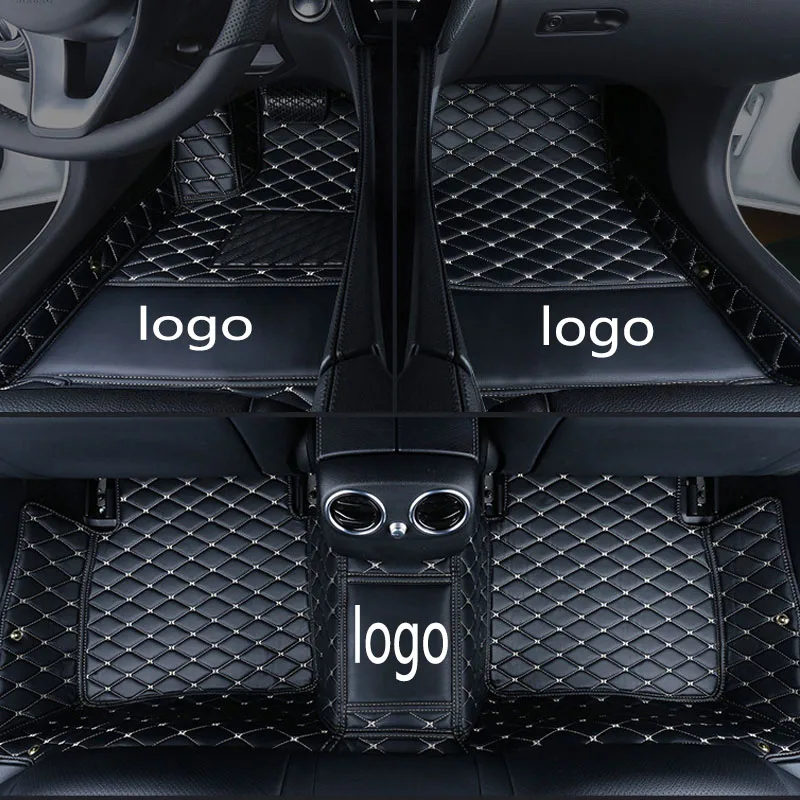 Logotipą tinka automobilių kilimėliai Mercedes Benz W203 W204 W205 W201 W202 C43 AMG C63 C200 C220 automobilių stilius