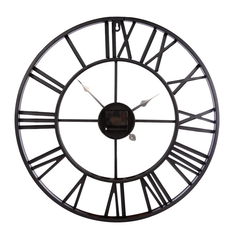 47CM Metalo Sieninis Laikrodis Derliaus Kabo Sieninis Laikrodis Silent Geležies romėnišką Dekoratyvinių Laikrodis Gyvenimo Kambario, Miegamasis, Virtuvė Offi