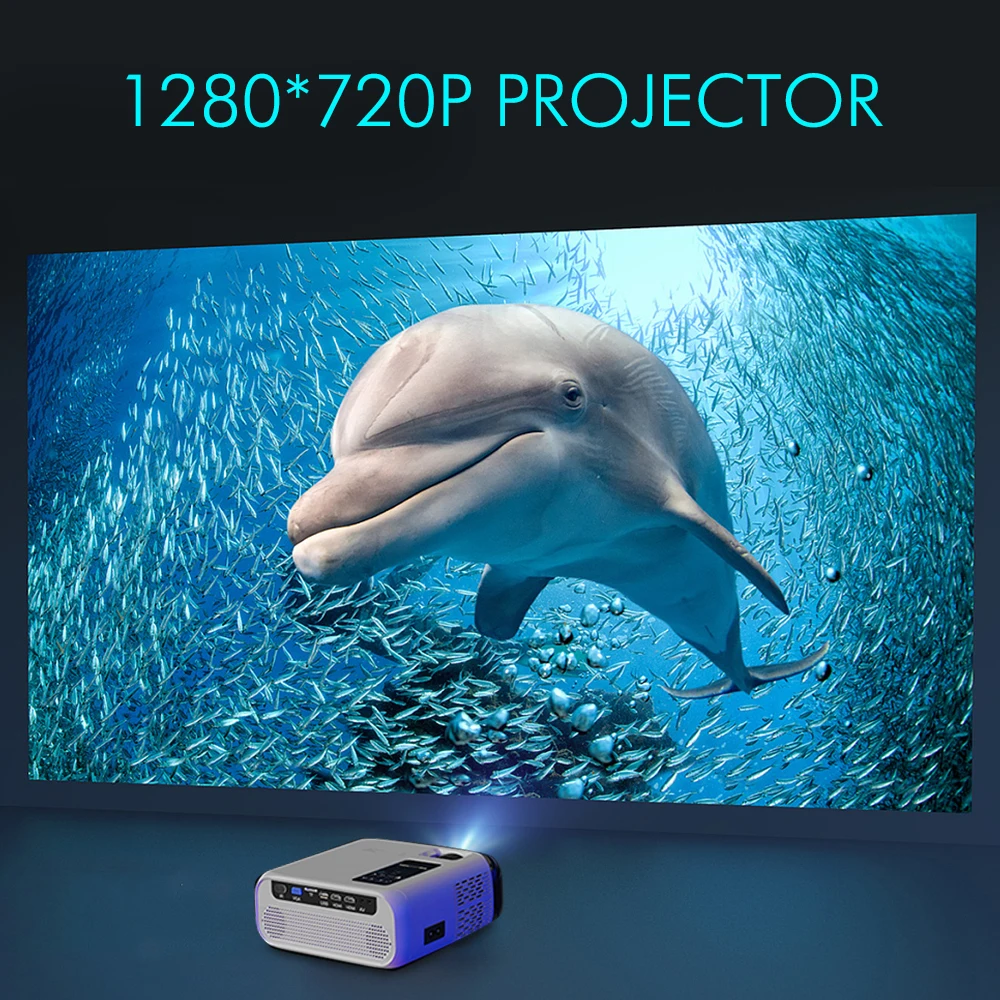 E500H/E500S 4.3 LCD HD Mini Projektorius 1080*720P Proyector WiFi Android 