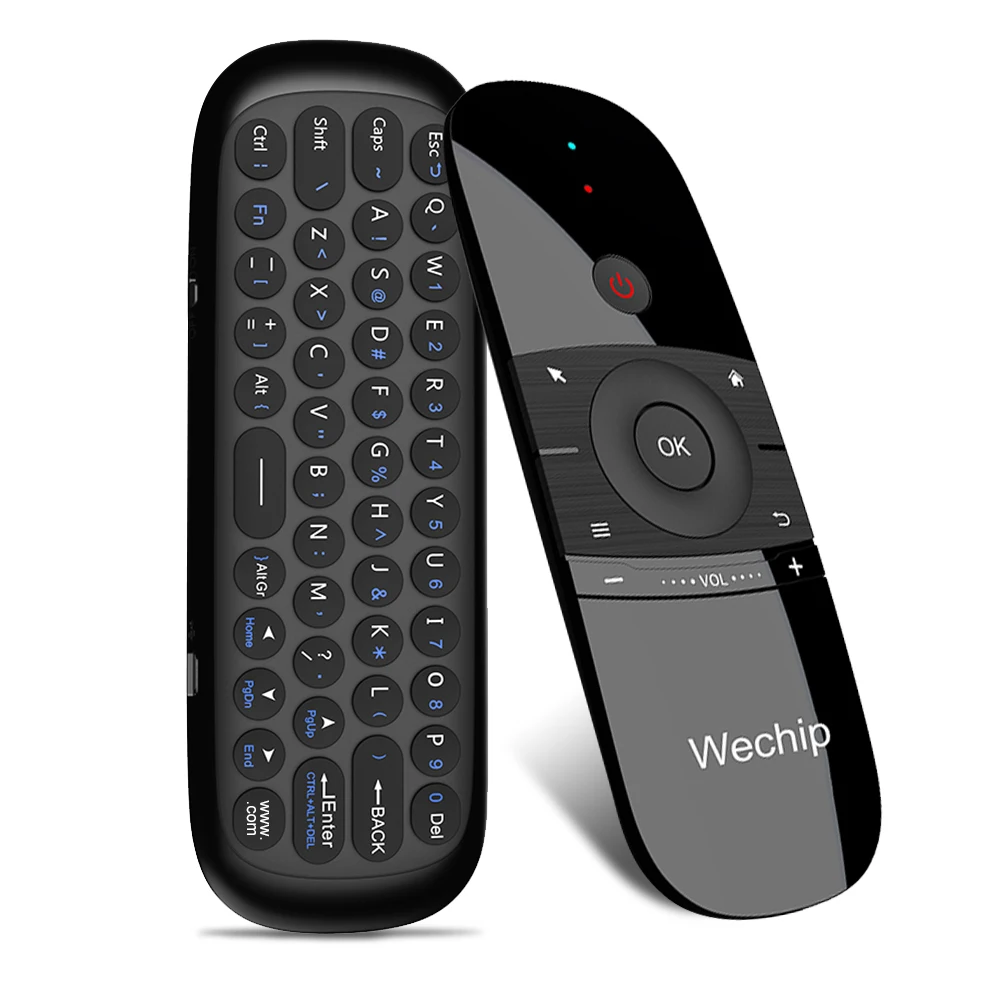W1 MINI 2.4 G Nuotolinio Valdymo Wireless Keyboard 6-Ašies Judesio Prasme, Oro Pele IR Mokymosi Smart TV 