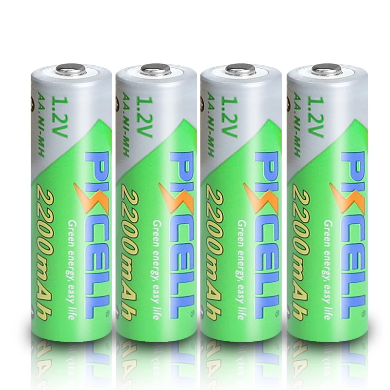 10VNT PKCELL AA 2200MAH baterija 1.2 V NIMH aa Įkraunamas Baterijas 2A precharge LSD Baterijos Ni-MH Fotoaparato žaislai