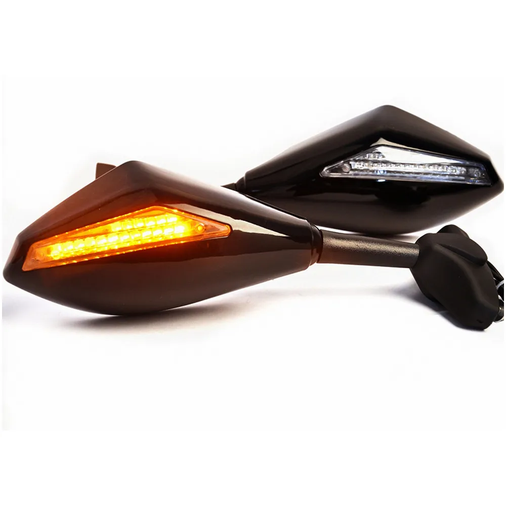 Motociklo LED Posūkio Signalo Galinio vaizdo Šoniniai Veidrodžiai Honda CBR 250 600 1000 RR F3 F4 RC51/RVT1000R Suzuki SV650S Yamaha YZF R6