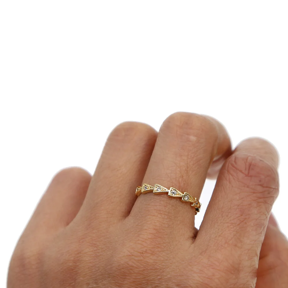Prabanga iš Eilės, Valymo bling Kubinis Cirkonis geometrinis paprasta Amžinybės Žiedai Mados aukso Spalvos Vestuvių Juostoje žiedas