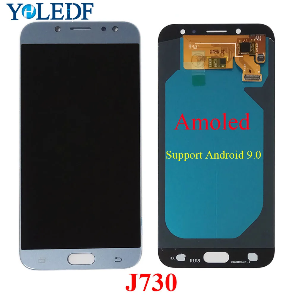 Originalus AMOLED skystųjų kristalų (LCD J730F SAMSUNG Galaxy J7 Pro 2017 J730 Ekranas LCD Touch Screen J730FM/DS J730F/DS J730GM/DS LCD Pantalla