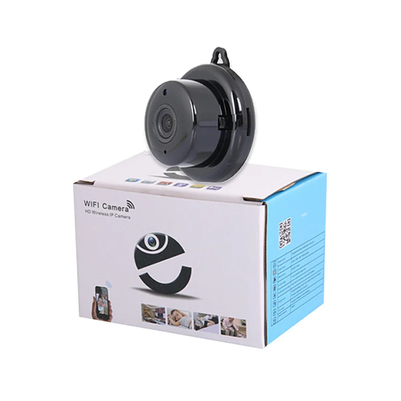 Home Security V380 2.1 mm Objektyvas, 720P Belaidės Mini WIFI Naktinio Matymo Smart IP Kamera Auto Stebėti Kūdikio stebėjimo Priežiūros 2019