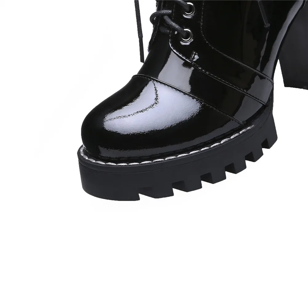 MORAZORA 2020 m. aukštos kokybės natūralios odos batai moterims nėrinių rudens-žiemos batai moterims, platformos, aukštakulniai batai