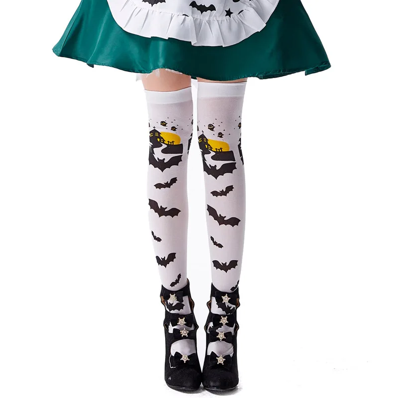Individualių ir mados kojinės, 68cm ilgai, su restorano ragana, vampyras šikšnosparnis modelis over-the-knee kojinės, kojinės C28