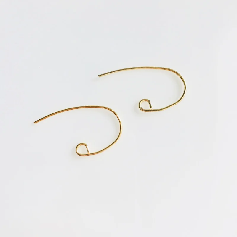 Didmeninė 20 vnt./daug auksą, padengtą ausies laidai auskaru kabliukai užsegimas prancūzijos kabliukai papuošalai priėmimo amatų išvadas PASIDARYK pats 