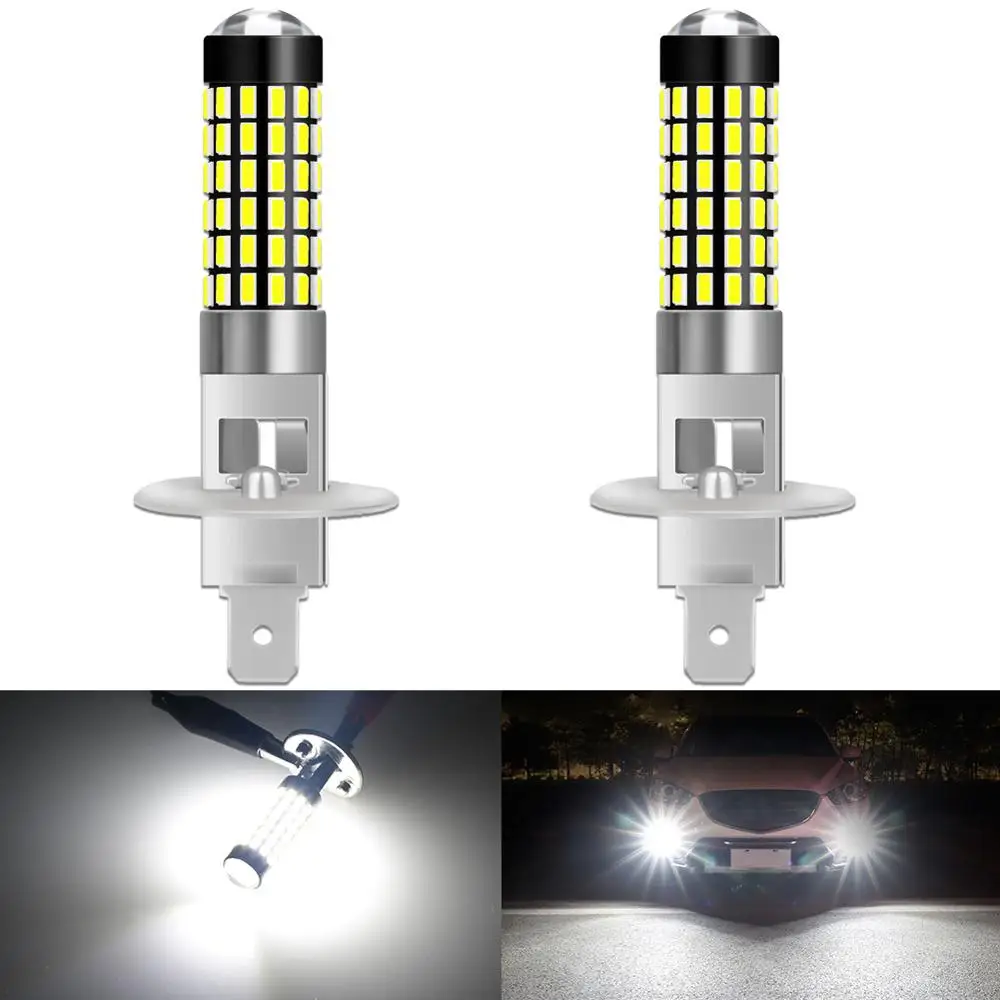 Katur 2x 780Lm H1 Led lemputes Automobiliams Rūko Žibintai Universalus LED Žibintus h1 Led Antifog lemputė šviesos diodas