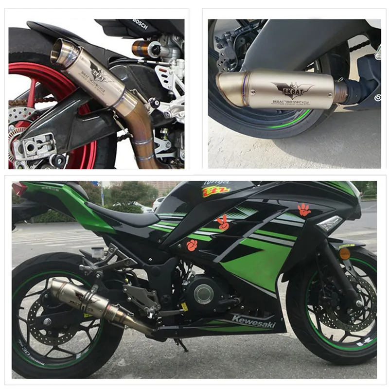 Motociklo Išmetimo Duslintuvo 51mm Pitbike Pabėgti Moto Projekto yamaha r6 2005 xmax 125 x max mt 07 r1 r6 2018 r15 v3