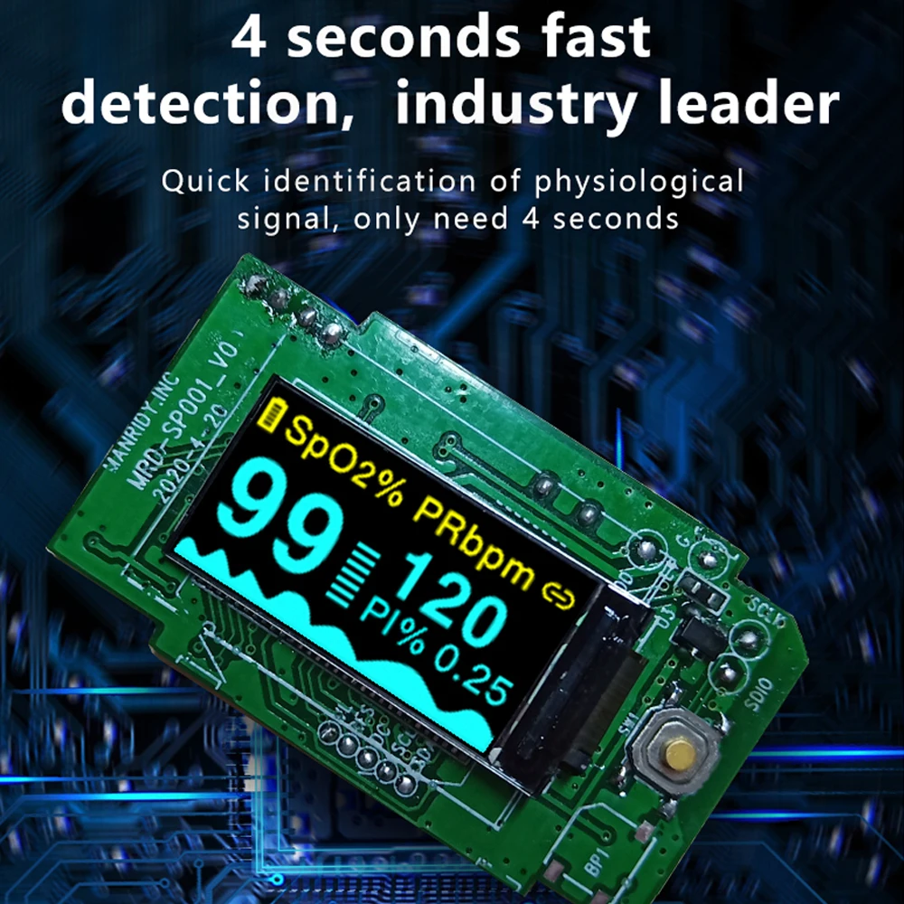 Skaitmeninis Pirštų Oximeter Bluetooth Piršto Pulse Oximeter Kraujo Deguonies Įsotinimo Metrų Piršto SPO2 PR Širdies ritmo Monitorius
