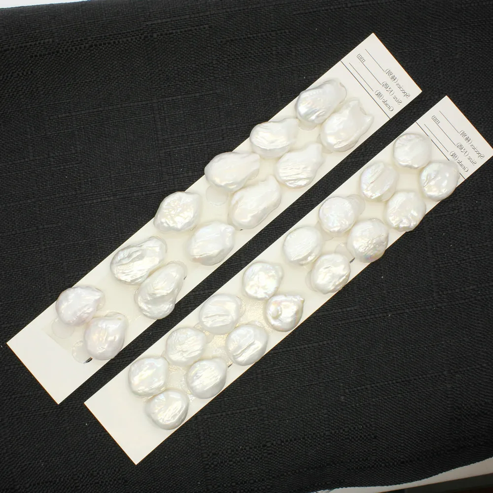 16pcs / valdybos natūralių gėlavandenių perlų 15-16mm baroko karoliukai ponios papuošalai priėmimo 