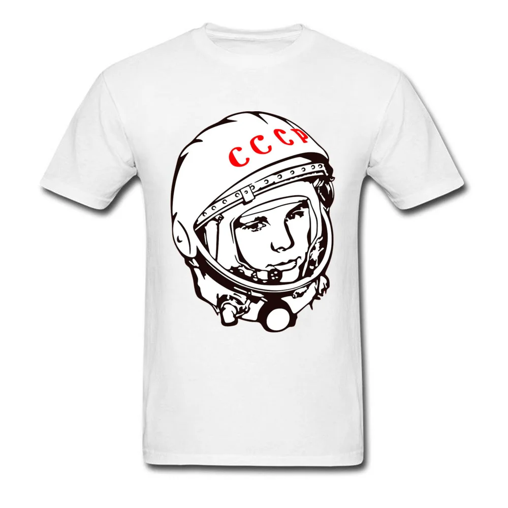 SSSR, CCCP rusijos Sovietų Marškinėlius Kosmonautas Jurijus Gagarinas Vyrų Tees Nauja Mada Atsitiktinis Viršūnes Tees Juokinga Naujiena T-Shirt Medvilnės