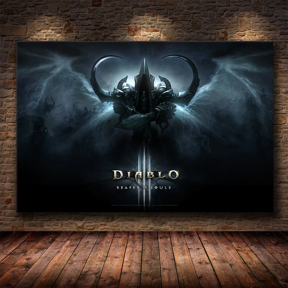Diablo IV HD Žaidimas Plakatas Lilit Poilsio Namų Dekoro Butas Apdailos Dažymo Miegamojo Sienos Lipdukai, Drobės Paveikslų Plakatas