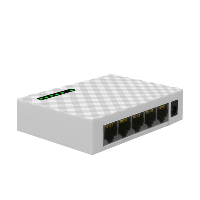 5 Uostuose Gigabit Switch 10/100/1000Mbps Darbalaukio Fast Ethernet Tinklo Jungiklio, LAN RJ45, Ethernet 