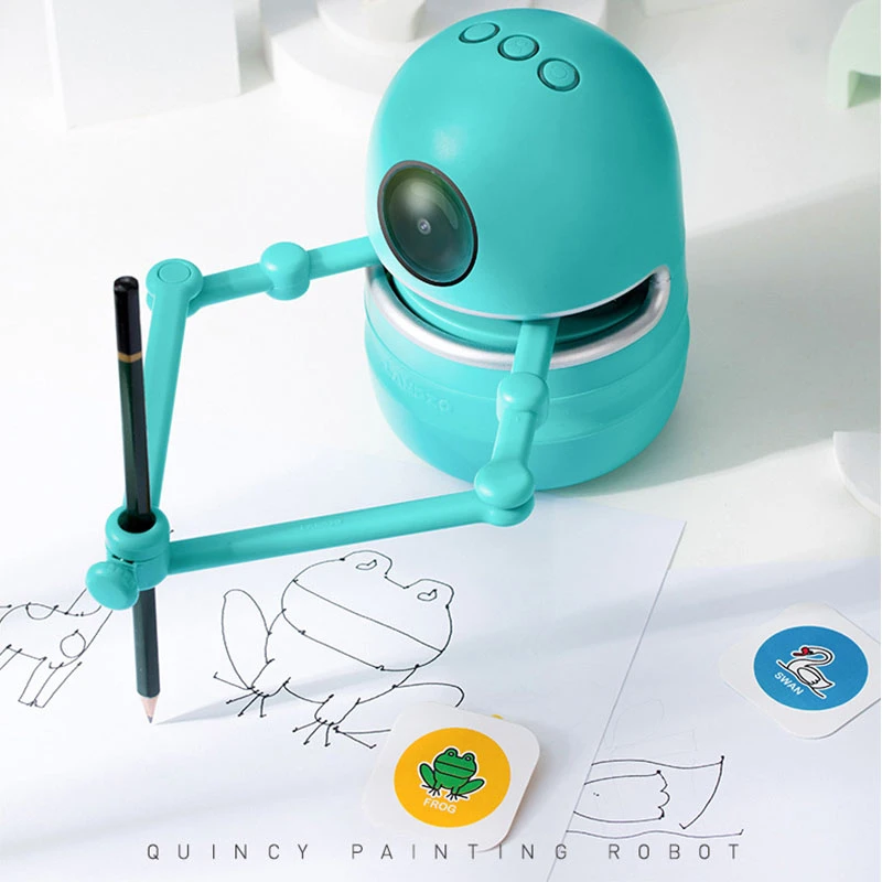 Vaikai Paveikslėlių Piešimo Robotų Technologijos Kūdikių Automatinė Tapybos Mokymosi Meno Mokymo Mašina Žvalgybos Žaislų Lašas Laivybos