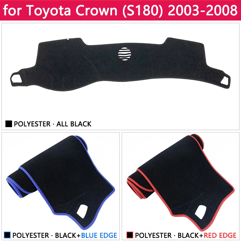 Toyota Crown Royal S180 2003-2008 M. neslystantis prietaisų Skydelio Kilimėlis Padengti Trinkelėmis skėtį nuo saulės Dashmat Kilimų Priedai 2004 2005 2006 2007