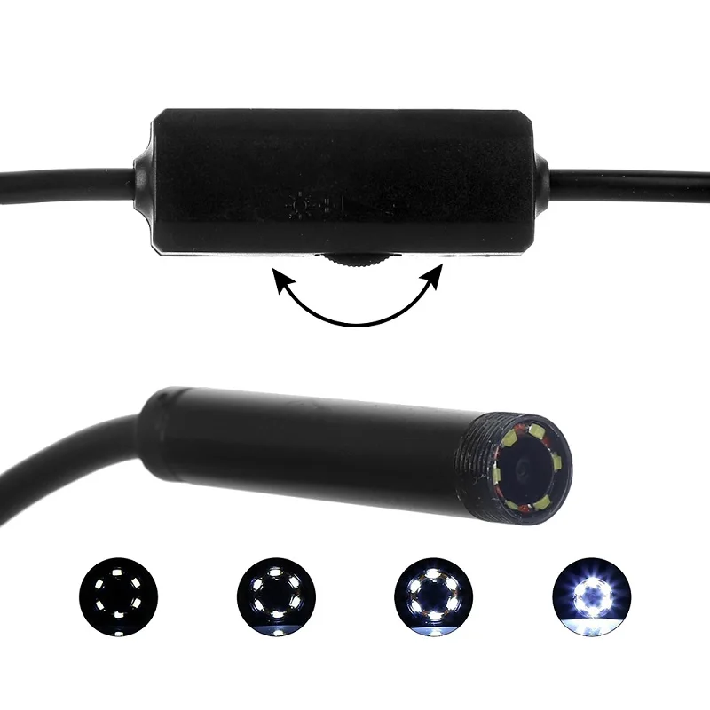 WIFI Endoskopą Kamera Mini Vandeniui Sunku Minkštas Kabelio Tikrinimo Kamera 7mm 8mm 3.5 M USB Endoskopą Borescope 