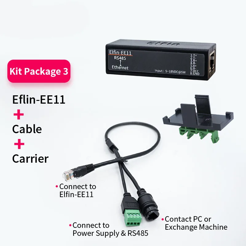 TCP/IP, RS485, kad Ethernet įrenginys serverio modulis EE11 serijos serverio duomenų perdavimo (Pakeisti HF511B)
