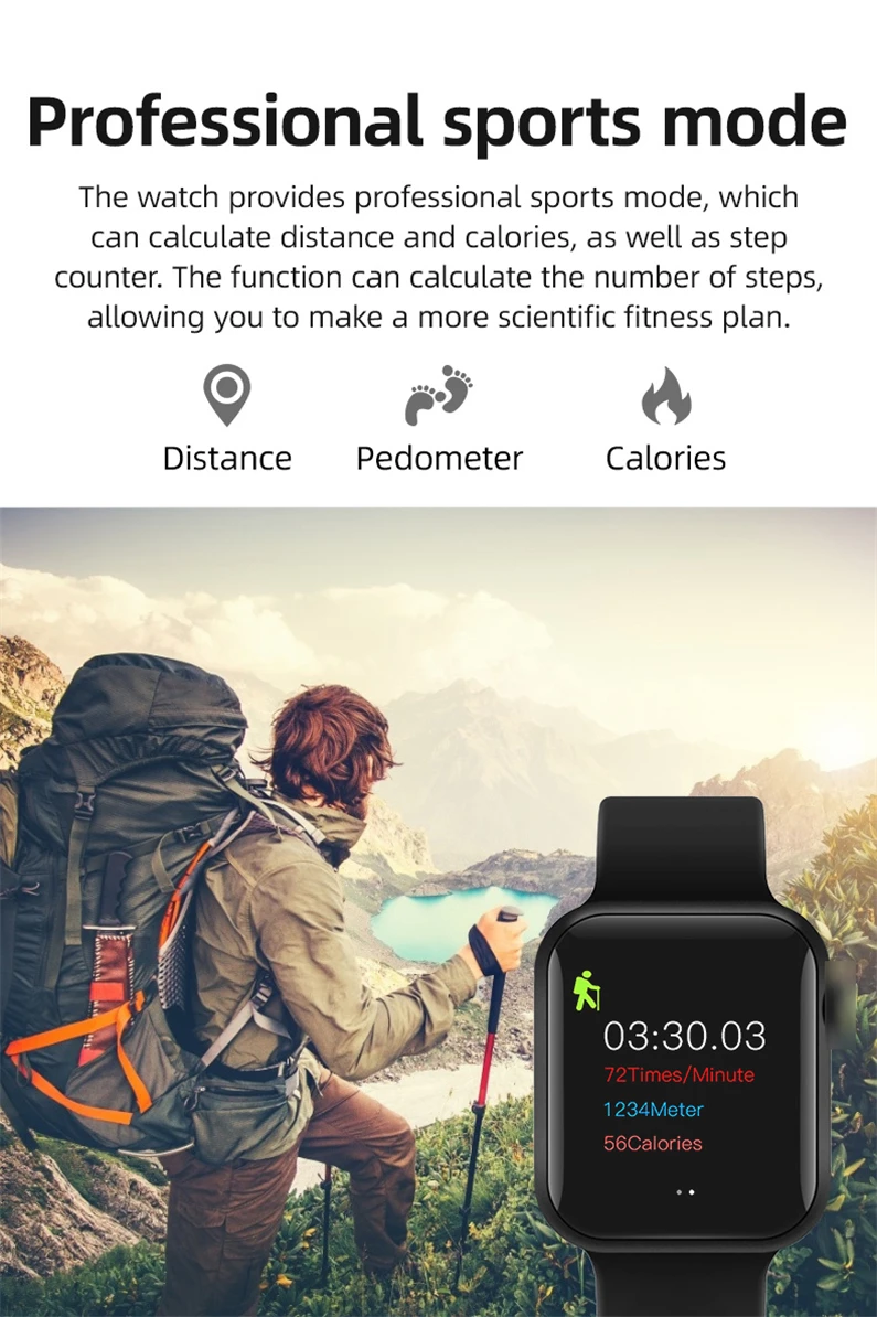T500PLUS Smart Žiūrėti ekg ppg 1.54 colių Širdies ritmo smartwatch iwo Smart Laikrodžiai moterims/vyrams 2021 m. už 