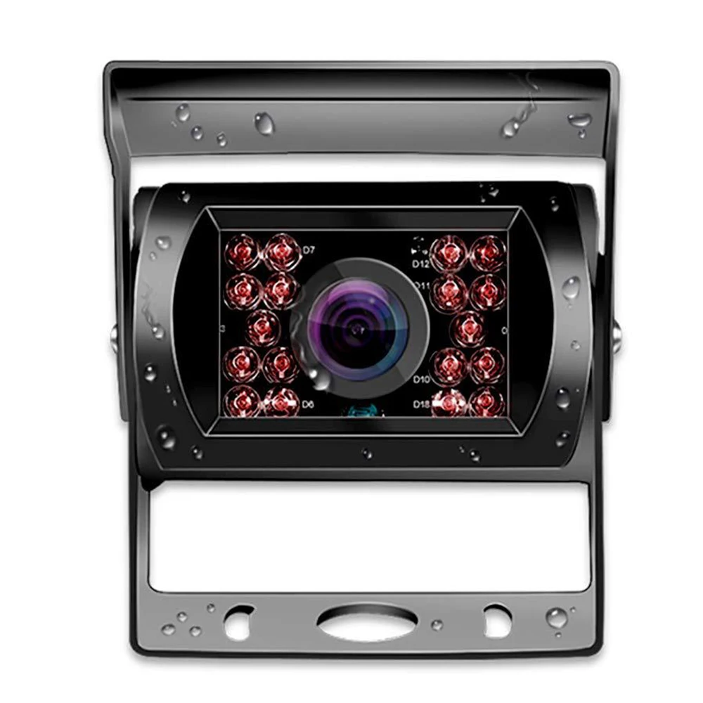 12V-24V 18 LED infraraudonųjų SPINDULIŲ Naktinis Matymas Automobilio Galinio vaizdo Atbulinės eigos Atsarginės automobilių Stovėjimo aikštelė Fotoaparatą, Autobusų, Sunkvežimių Motorhom Transporto priemonės