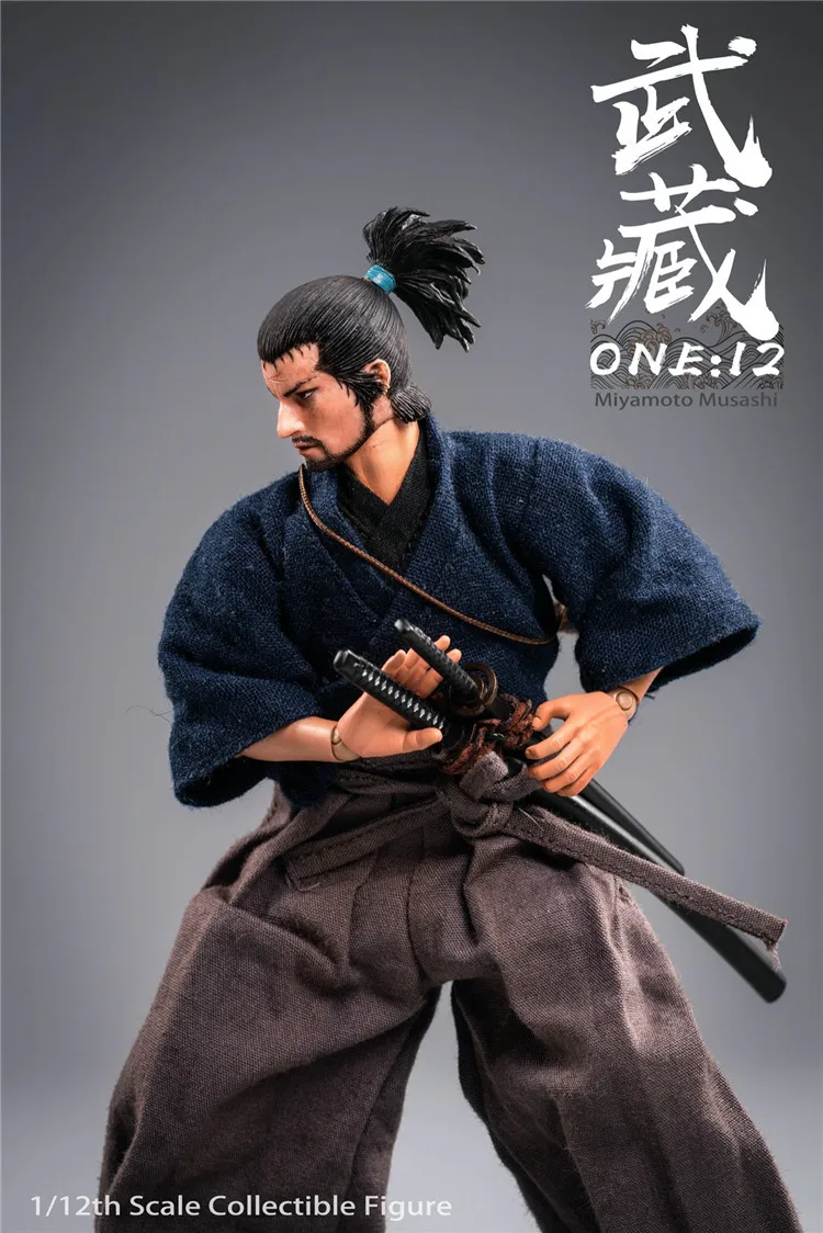 TWTOYS TW1920 1/12 Masto Miyamoto Musashi Japonijos Ronin Samurajus, Pilnas komplektas paveikslas lėlės rinkti žaislų dovana