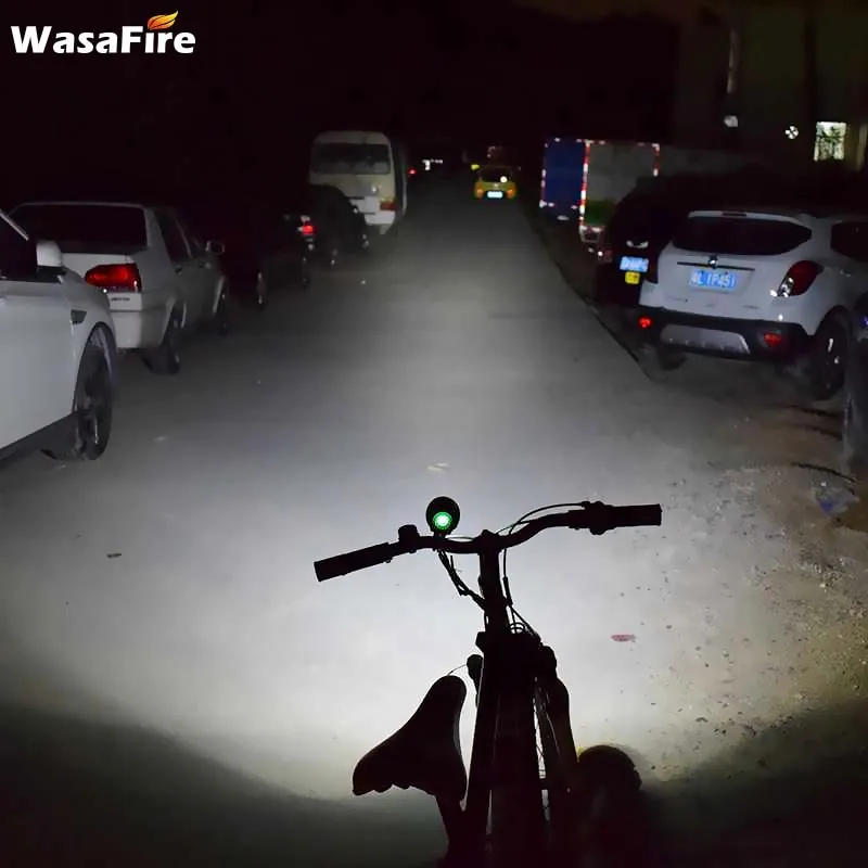 WasaFire 5* T6 LED Dviračio Žibintai Farol Dviračio Šviesos 6000lm Dviračių Žibintai su 6400mAh Baterija Dviračių Priedų