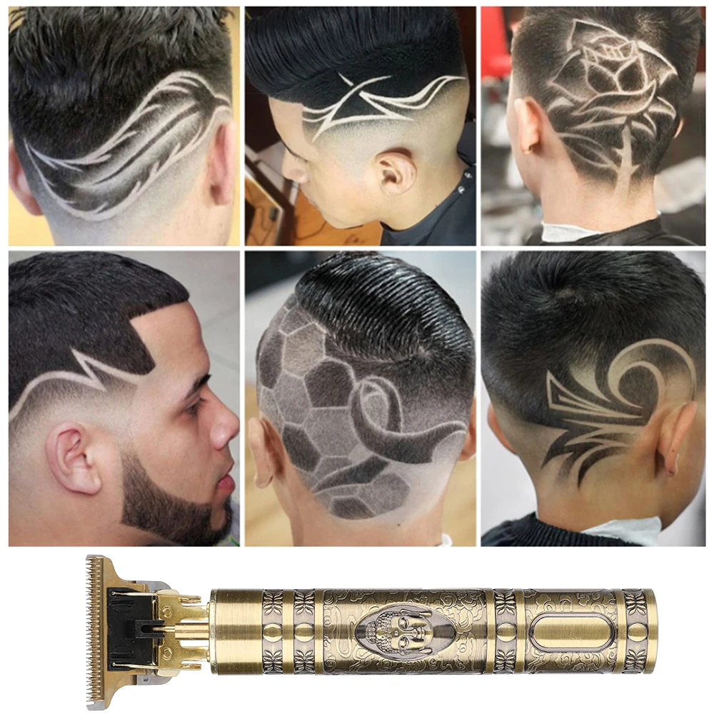 T9 Vyrų Skustuvas Skaitmeninis Plaukų Žoliapjovės Įkraunamas Elektrinis Plaukų Clipper Vyrų Belaidžius Šukuosena, Reguliuojami Keraminiai Ašmenys Grožis