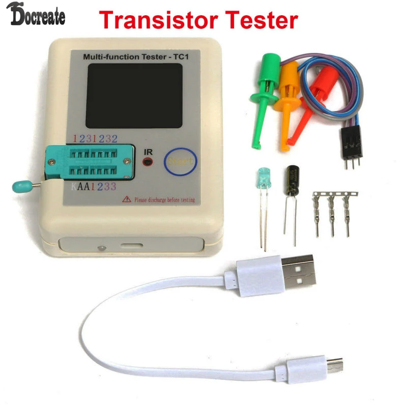Tranzistorius Testeris TFT Diodų Triode Talpa Matuoklis LCR ESR PNP, NPN MOSFET LCR-TC1 3.5 colių TFT muiltmeter