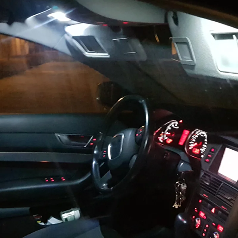 15vnt Automobilių Aksesuarai LED Lemputės Interjero Paketą Rinkinys canbus Už 2011-M. Ford Krašto Žemėlapis Dome Kamieno Licencijos numerio ženklo apšvietimo žibintas