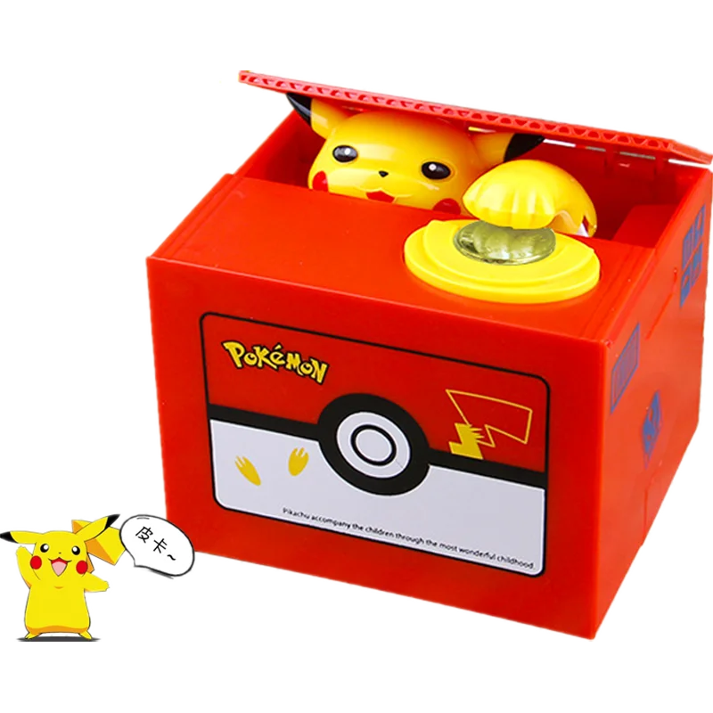 Pokemon piggy bank veiksmų skaičius, Anime Elektroninių Pinigų Dėžutės Pavogti Monetos Piggy Bank Pinigų seifas Gimtadienio Dovana vaikams