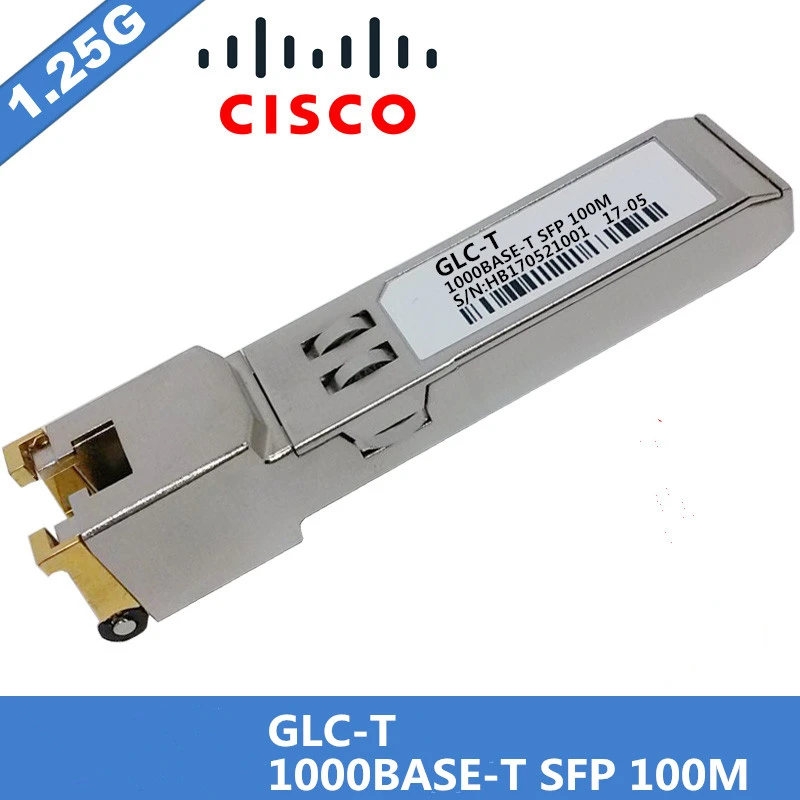 Naujas pardavimo Suderinama Cisco GLC-T SFP rj45 Optinio Modulio 1000BASE-T Gigabit RJ-45 Vario 100m
