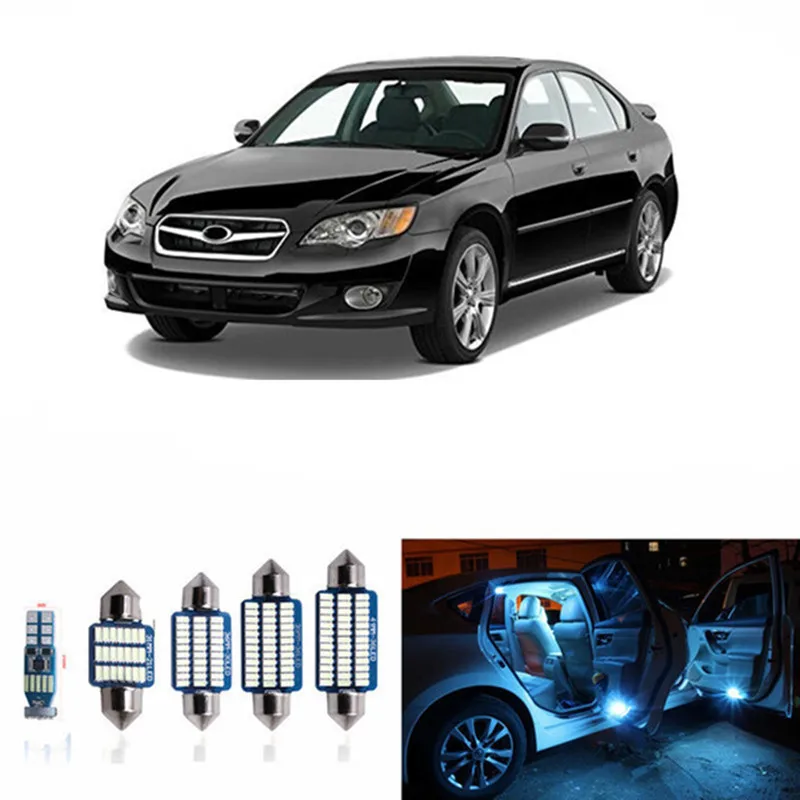 12Pcs Automobilį, LED Salono Apšvietimas rinkiniai 2000-2009 M. Subaru Auto Žemėlapis Dome Kamieno Licenciją Plokštelės Šviesos 12V OEM Replacement Balta
