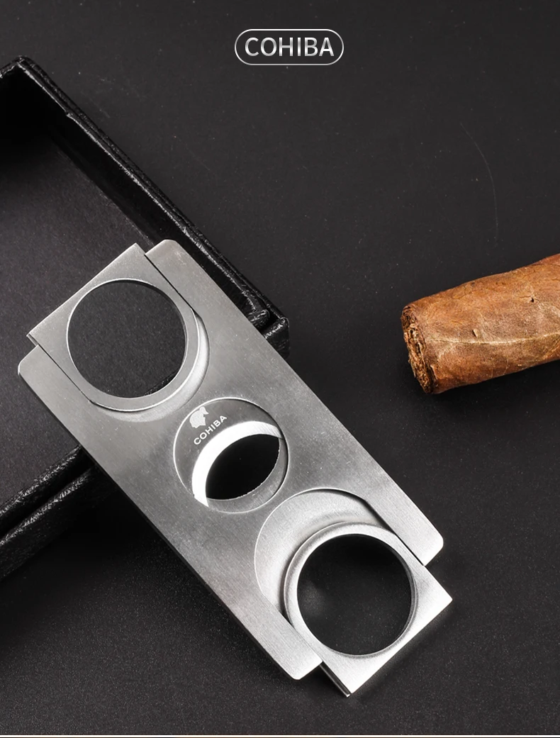 Naujas 1pcs Cohiba Aikštėje Giljotinos Cigarų Pjovimo Nerūdijančio Plieno Peilis, Cigarų žirklės ,cigarų priedai Kuba c431