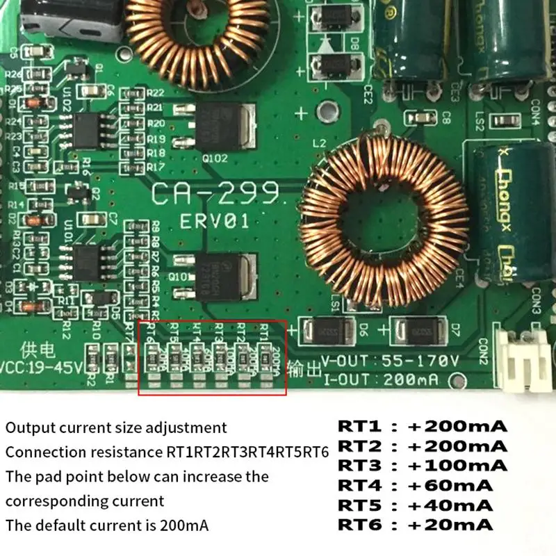 CA-299 Universalus 26-55 colių LED TV nuolatinės srovės valdybos aukštos įtampos valdybos padidinti valdybos LCD TV apšvietimas valdyba