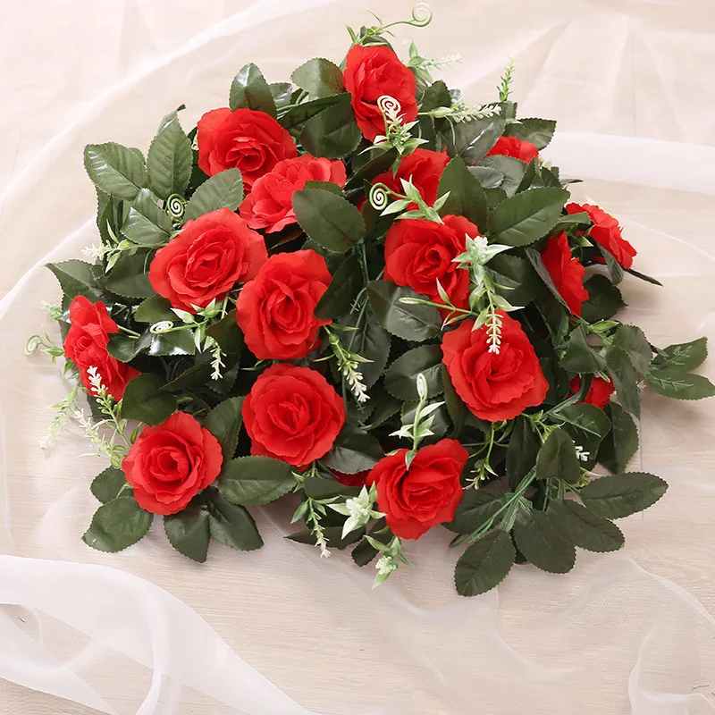 Dirbtinių Rožių Gėlių Netikrą Kabinti Dekoratyvinių Rožių Vynuogių Augalų Lapai Dirbtinių Gėlės Gėlių Girlianda Vestuvių Sienų Apdaila