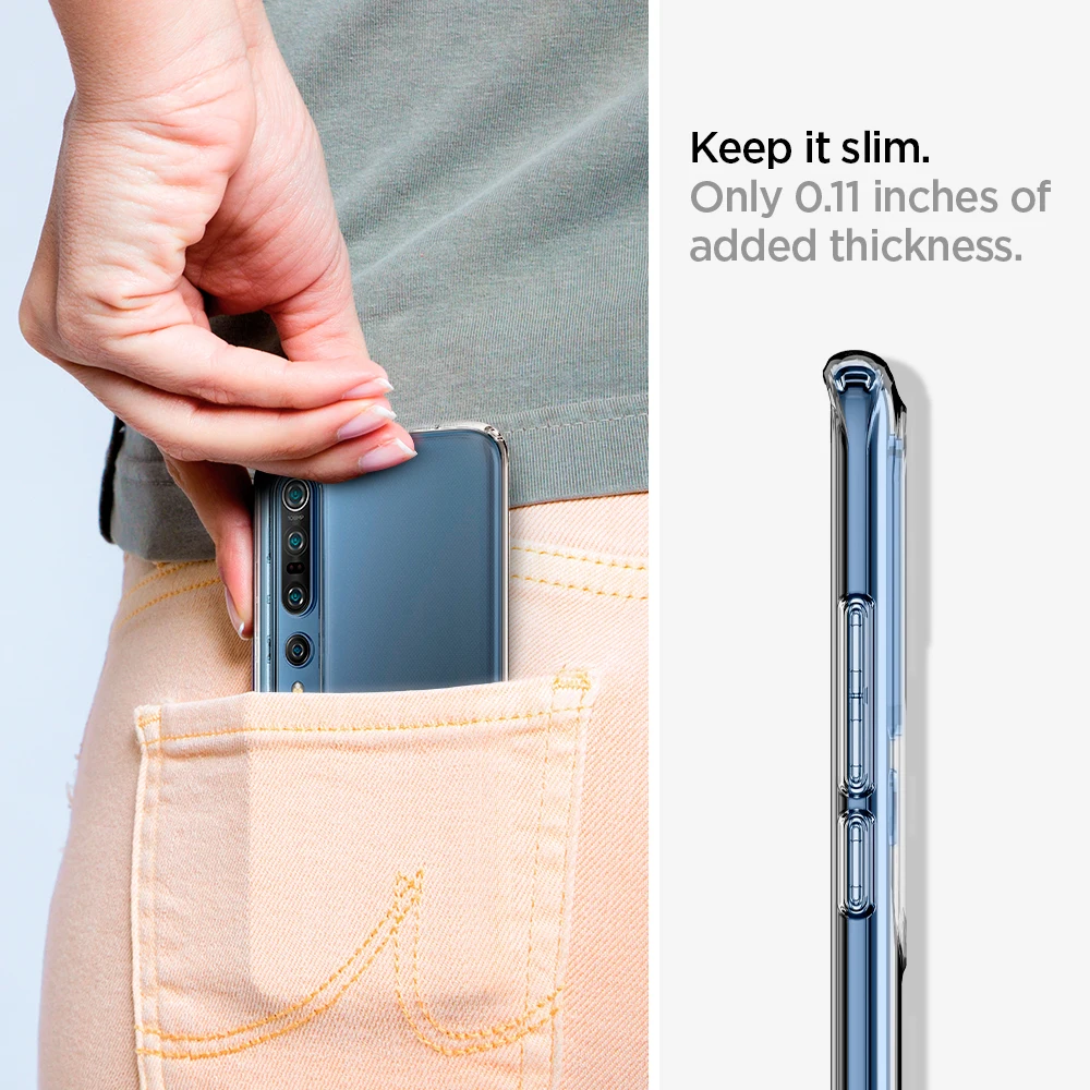Spigen Skystųjų Kristalų Atveju Xiaomi Mi 10 / 10 Mi Pro - Lengvas, Lankstus neslystantis Telefono Atvejais & Dangtis
