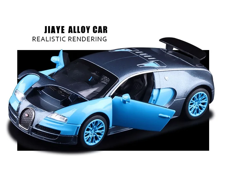 Aukštos Modeliavimas Išskirtinį Kolekcijos Žaislai Dvigubas Arkliai Automobilių Stilius Bugatti Veyron Sportcar 1:32 Lydinio Superautomobilį Modelis Geriausių Dovanų