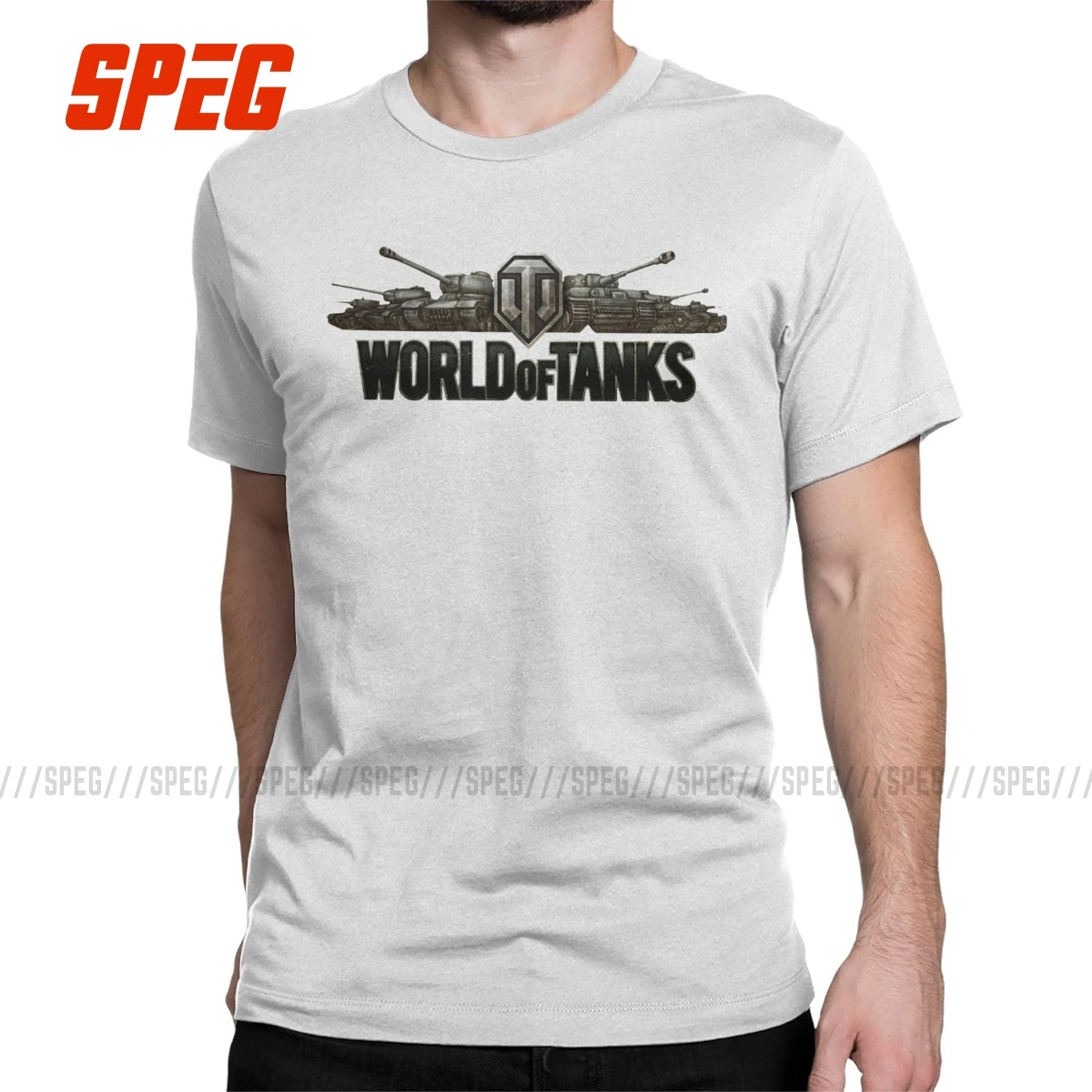 Vyrai T-Shirt World Of Tanks Atsitiktinis Medvilnės Marškinėliai Trumpomis Rankovėmis Žaidimas Marškinėliai Crewneck Drabužių Grafinis Spausdinti Naujos Atvykimas